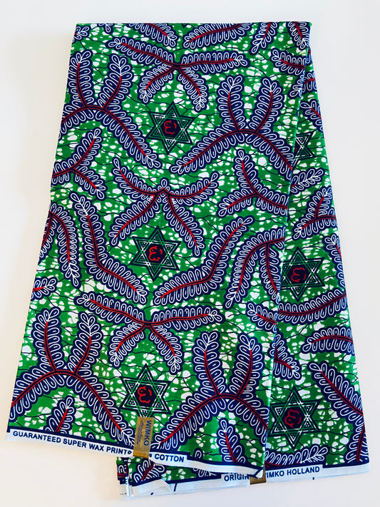 100% Cotton Holland Wax Prints / Ankara African Wax Prints - 6yards