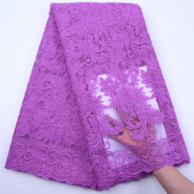 Embroidered Tulle Lace - 5yards