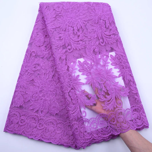 Embroidered Tulle Lace - 5yards