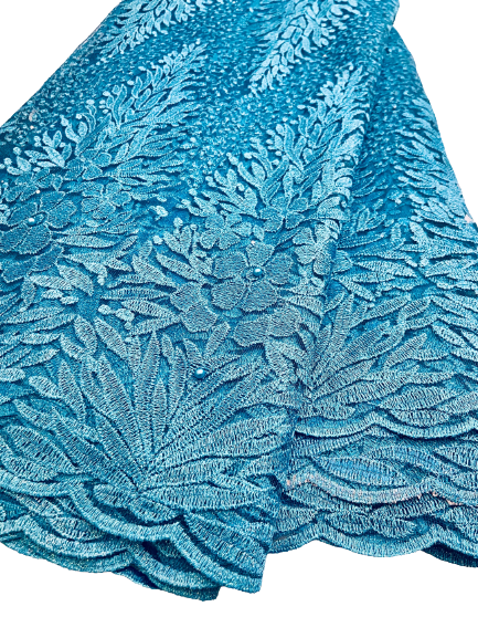 Embroidered Tulle Lace - 5yards