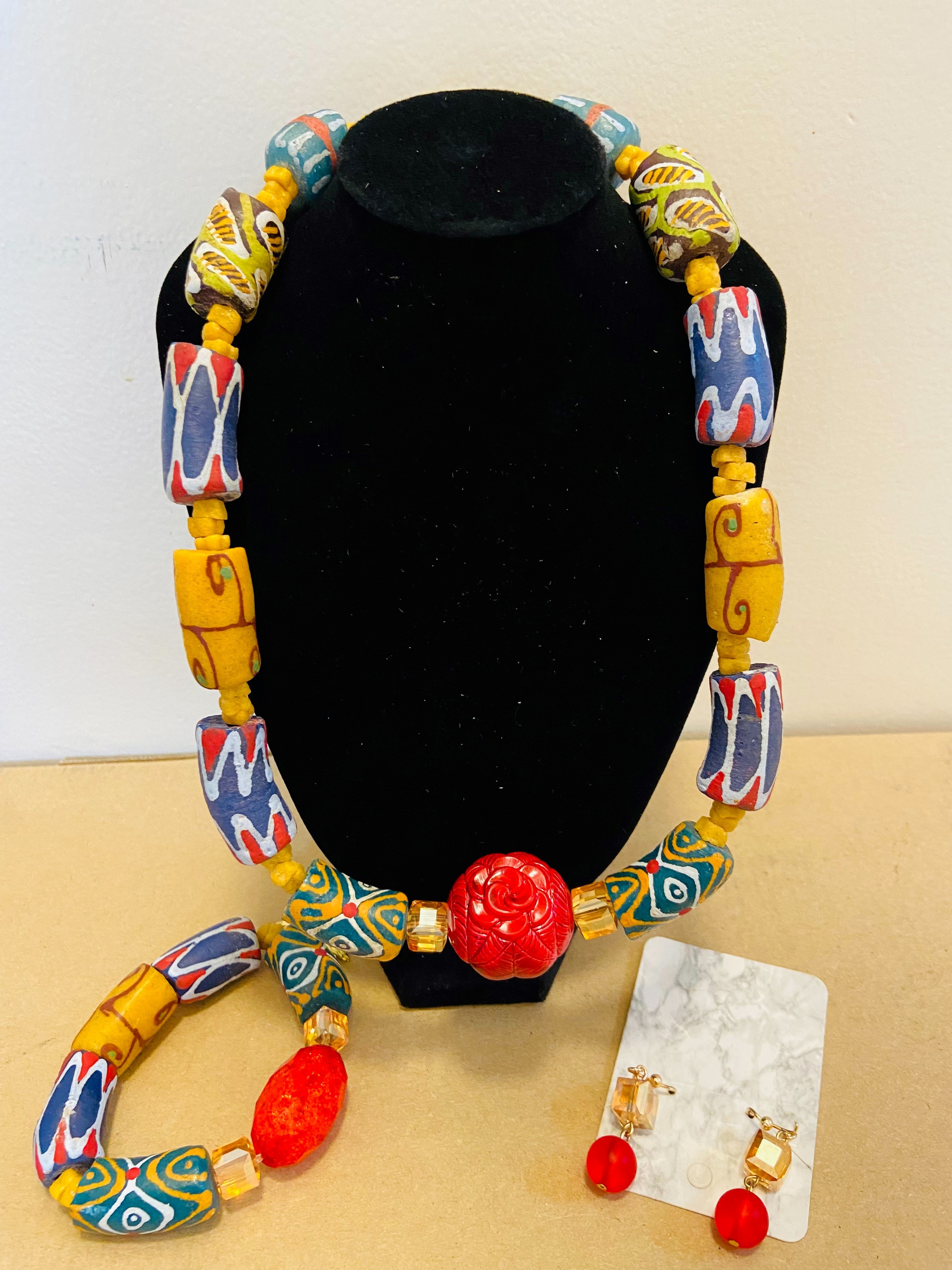 Ghana Goddess Necklace Long – Hayley Style