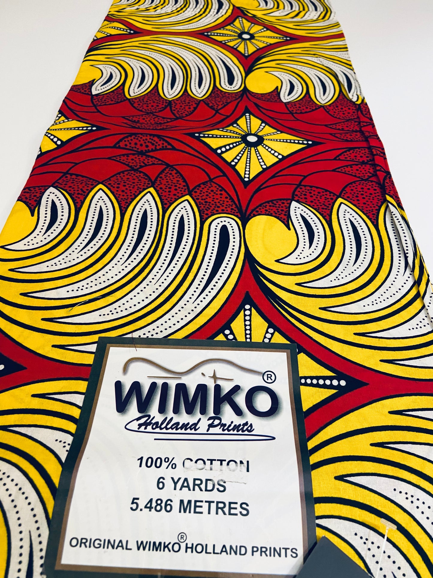 100% Cotton Wimko Holland Prints /Ankara African Wax Prints - 6yards