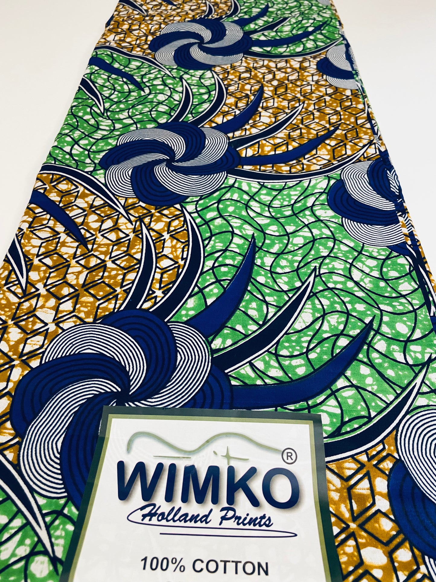 100% Cotton Wimko Holland Prints /Ankara African Wax Prints - 6yards